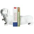 Danyab DanyaB NY8026W Dachshund Dog Bookend Set - White NY8026W